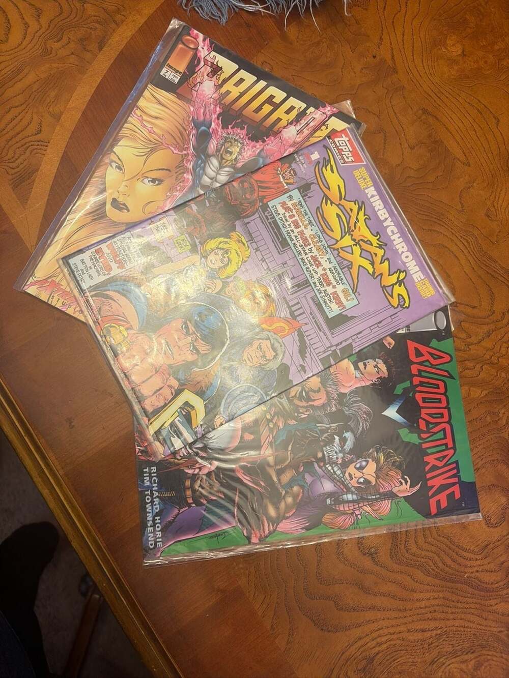 Lot of 3 Vintage Image and Topps Comics: Bloodstrike, Brigade, and Jack Kirby's